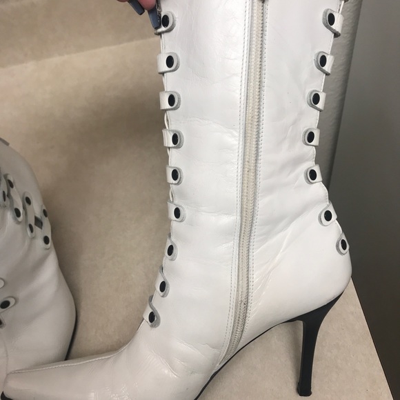 Stuart Weitzman White Boots - Picture 6 of 16